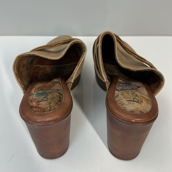 BOC Cadi Tan Vegan Leather Braid Accent Clogs Size 11 - Picture 7 of 15